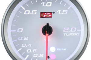 80mm Boost Meter White