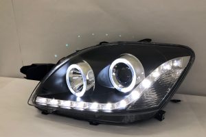 Toyota Vios 07-Up Projector H-L DRL With Led Ring Black