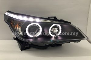 BMW E60 03-06 Projector H/L LED Ring Black (H1)