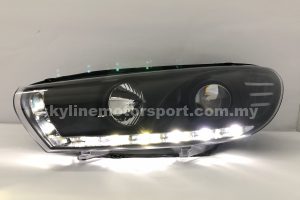 Volkswagen Scirocco 08-15 Projector H/L DRL LED Black