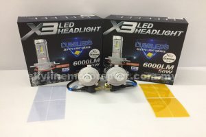X3 Led Head Light H4 Hi-Low 6000k