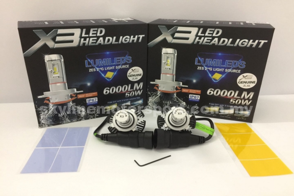 X3 Led Head Light 9006 6000k