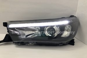 Toyota Hilux Revo Rocco 15-19 Projector H/L DRL LED Black (WSRF)