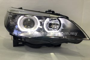 BMW E60 07-09 Dual Projector H/L LED Ring Black (H7)