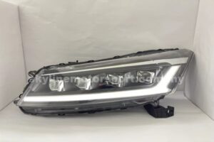 Honda Accord G8 08-13 4 Projector Head Lamp DRL LED Black (WSRF)