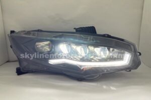 Honda Civic FC 16-21 3 Projector Head Lamp DRL LED Black (WSRF)