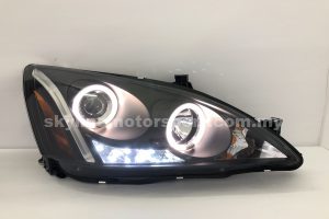 Honda Accord 03-06 Projector H-L LED Ring Black