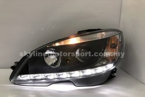 Mercedes C-Class W204 07-10 Projector H/L DRL LED Black