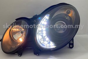 Mercedes E-Class W211 02-06 Projector H/L DRL LED Black (H7)