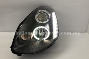 Nissan Skyline G-35 4DR 03-04 Projector H/L DRL LED Ring Black