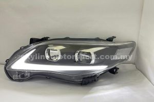 Toyota Altis 10-13 Projector H-L DRL Led Black