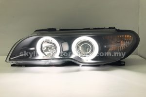 BMW E46 Coupe CI 03-05 2DR Projector H/L CCFL Ring Black (D2S)