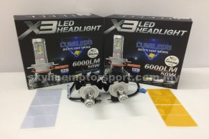 X3 Led Head Light H7 6000k