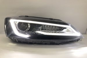 Volkswagen Jetta 12-15 Projector H/L Audi Style DRL LED Black