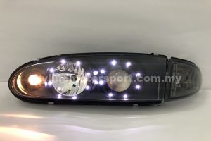 Proton Wira Projector H/L DRL LED Black (NHF)