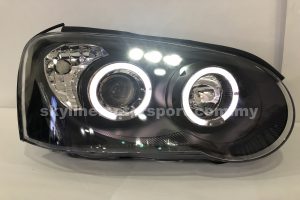 Subaru Impreza WRX GDB 04-05 Projector H/L DRL LED Ring Black