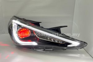 Hyundai Sonata 10-15 Projector H/L DRL LED Black (Devil Eyes)(WSRF)